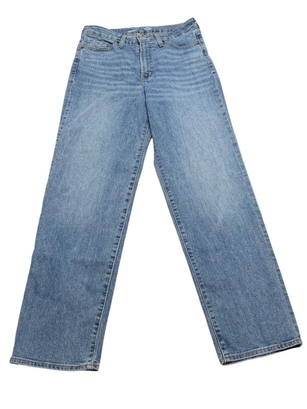 Old Navy High-Rise OG Loose Mom Jeans Size 8 Light Wash Denim Relax Classic Fit